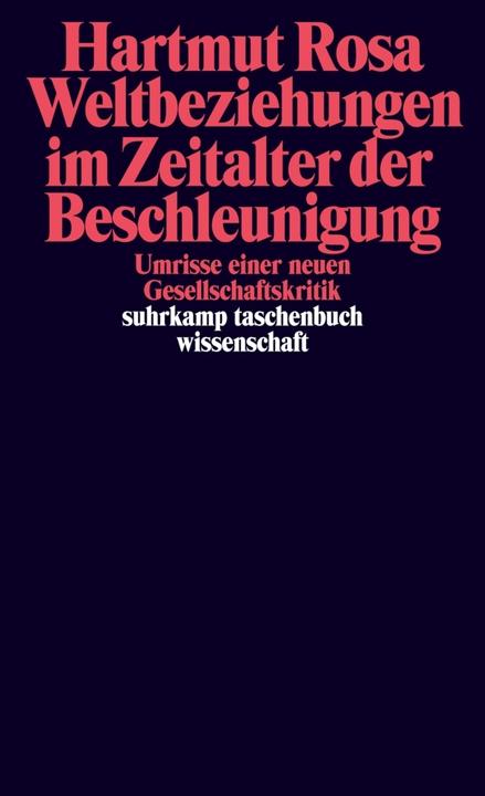 Actual product image Weltbeziehungen im Zeitalter der Beschleunigung (German, Hartmut Rosa, 2012)