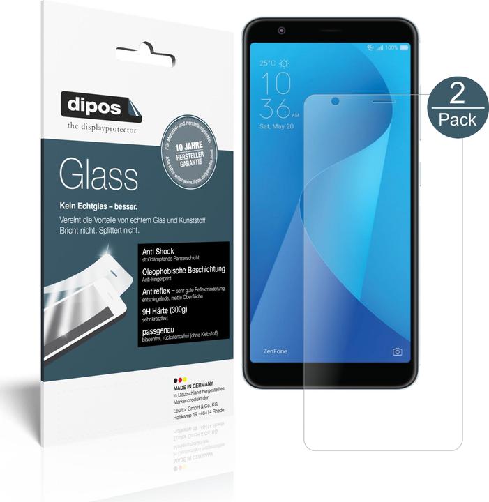 Actual product image Dipos Screen Protector Anti-Shock (2 Piece, Asus Zenfone Max)