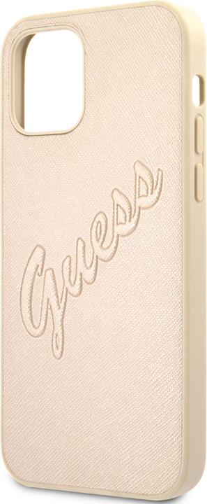 Image du produit Guess Couverture rigide Saffiano Vintage Scrip (Apple iPhone 12 Pro Max)