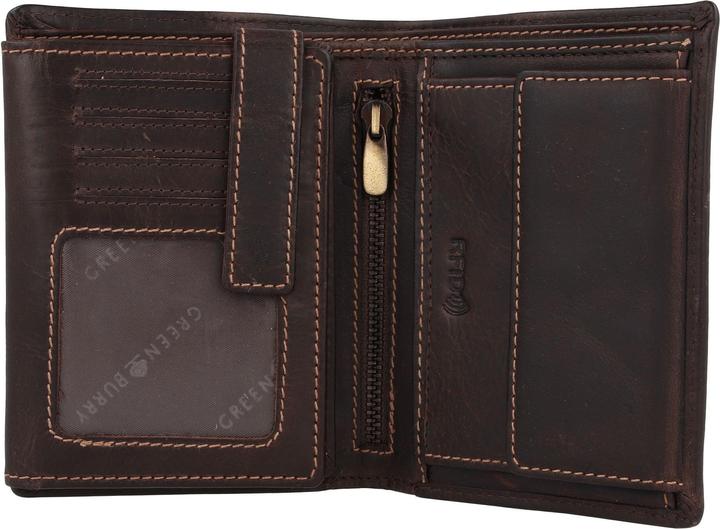 Actual product image Greenburry Tornado wallet RFID protection leather 10 cm