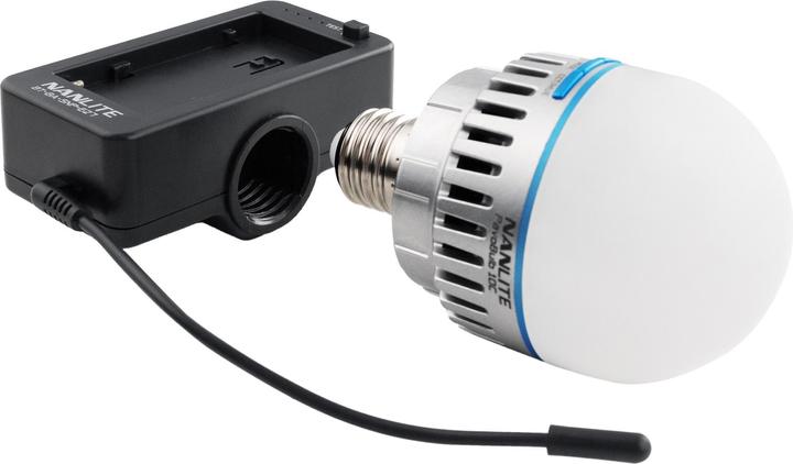 Produktbild Nanlite Batterie Adapter NP-F mit E27 Gewinde (Batteriegriff, Handgriff)