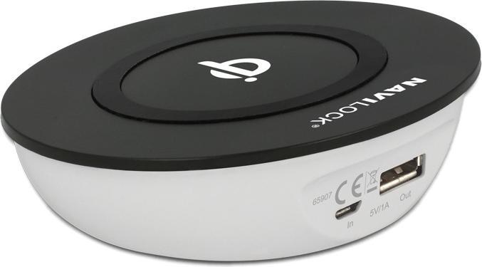 Image du produit Navilock Appareil mobile Qi Chargeur sans fil Appareils compatibles Qi : iPhone 8, 8 Plus, X Google Nexus 4 (5 W)