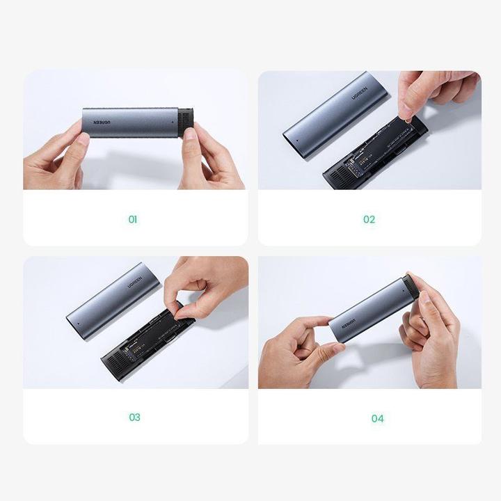 Produktbild Ugreen SSD Enclosure (M.2 2280, M.2 2230, M.2 2260, M.2 2242)