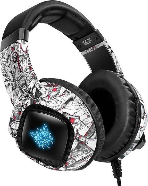 Produktbild Onikuma Gaming headphones K19 Camou White (Kabelgebunden)