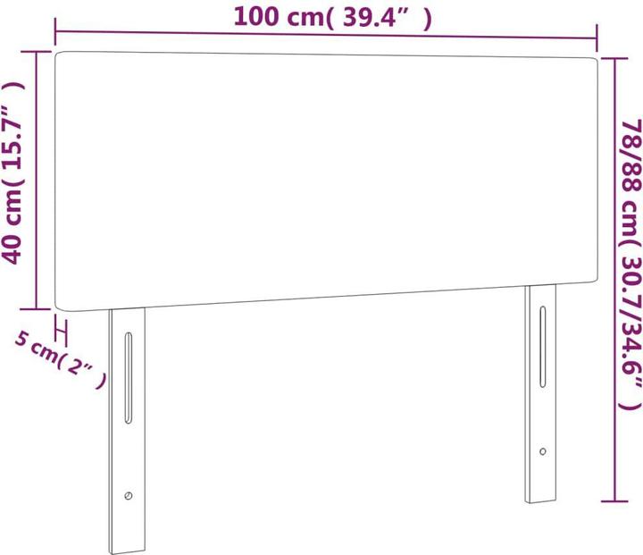 Actual product image VidaXL Jehoash (100 x 5 x 88 cm)