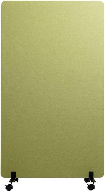 Actual product image Mendler Acoustic partition HWC-G77, pinboard, double-walled rollable fabric/textile, 147x80cm green (147 x 80 x 39 cm)