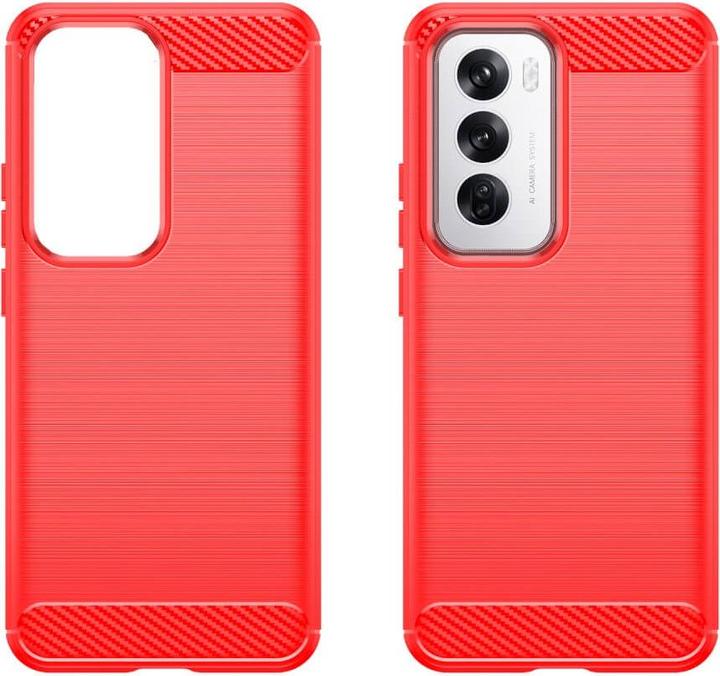 Produktbild Cover-Discount OPPO Reno12 5G - Metall Carbon Look Hülle (Oppo Reno12)