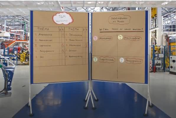 Produktbild Rocada Moderationswand, mobil, HxBxT 1950x1200x680 mm, Textilbezug blau