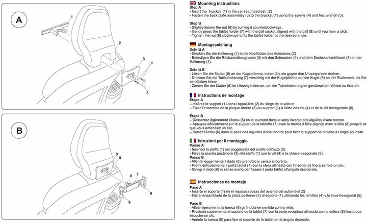 Image du produit SmartProduct Support pour tablette de voiture