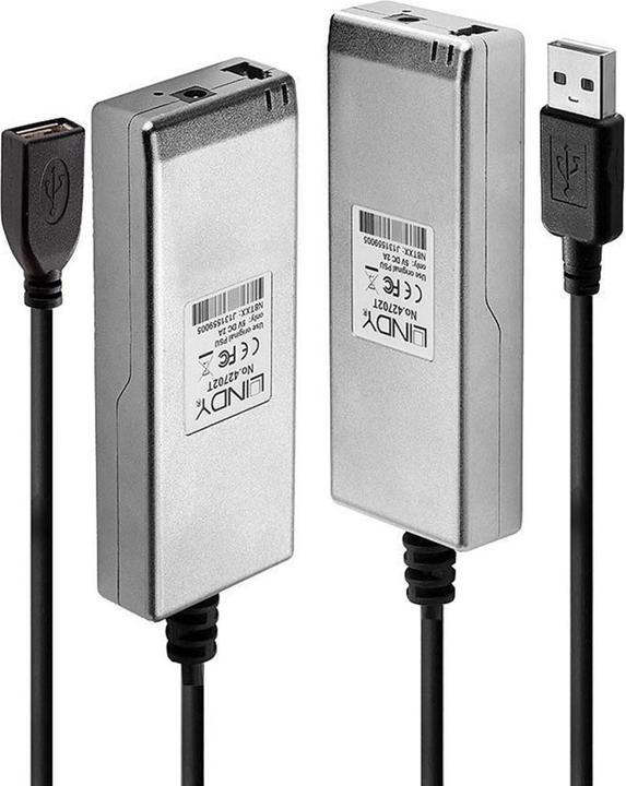 Produktbild Lindy USB 2.0 MM LWL/Fibre Optic Extender 200m Multi Mode Fibre