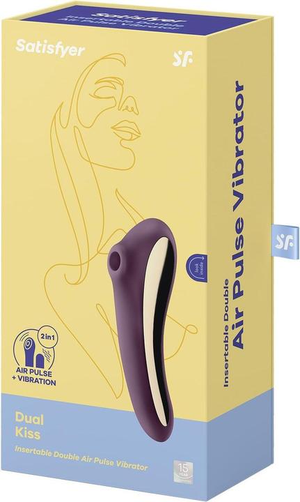 Actual product image Satisfyer Dual Kiss Air Pulse Vibrator