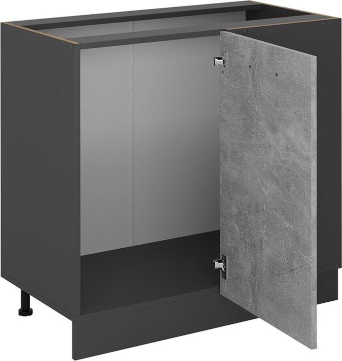 Produktbild Vicco Eckunterschrank R-Line, Beton/Anthrazit, 86 cm ohne Arbeitsplatte