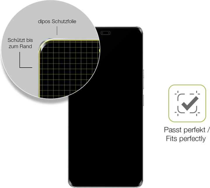 Immagine prodotto Dipos Full-Cover Pellicola Protettiva opaco (1 Pezzo/i, Honor 60 Pro)