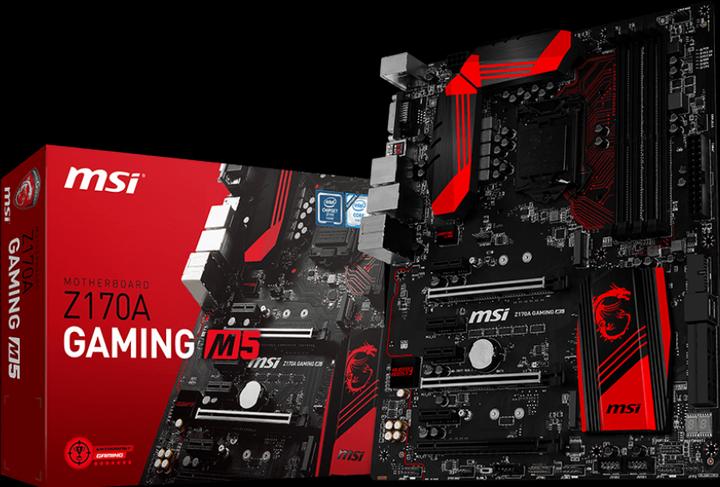 Produktbild MSI Z170A Gaming M5 (LGA 1151, Intel Z170, ATX)