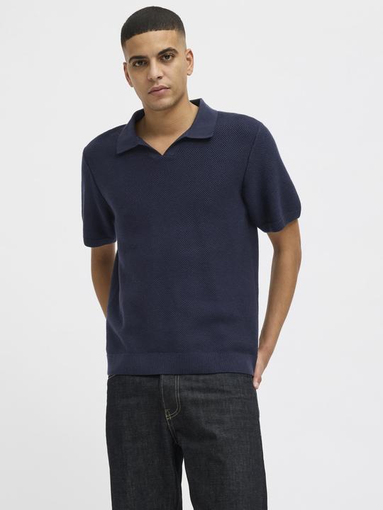 Produktbild Jack & Jones Jprcceaston Knit Split Neck Ss Sn (L)