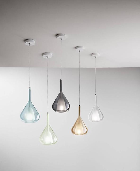 Produktbild Fabas Luce Pendelleuchte Lila E27 Ø500mm Bernstein 5x40W (E27)