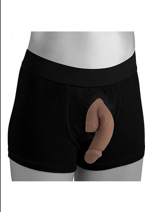 Actual product image XR Brands Large Bulge Packer Dildo - 6.5" Medium