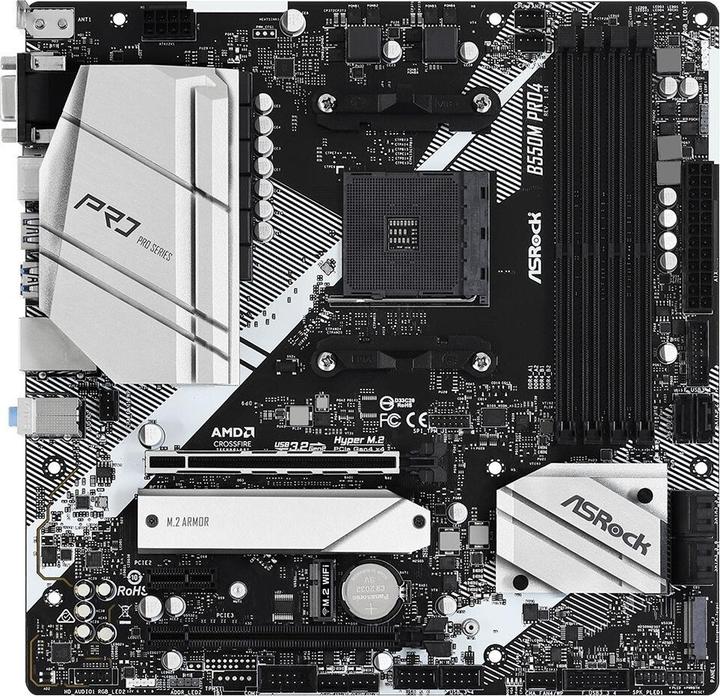 Productafbeelding AsRock B550M Pro4 (AM4, AMD B550, mATX)