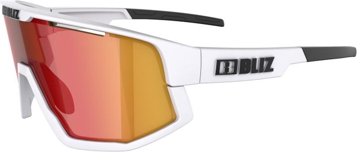 Actual product image Bliz Fusion (matt white, White, Black, Smoke w Red Multi)