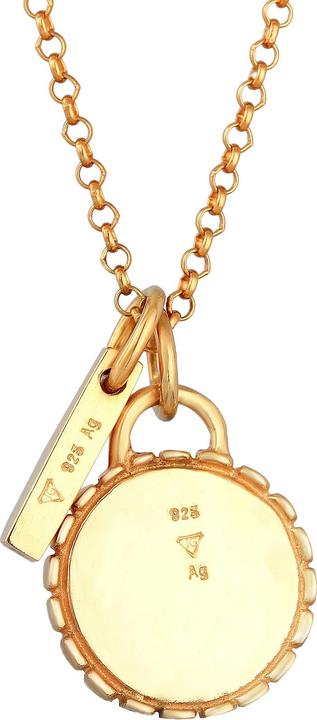 Actual product image Elli Necklace Platelet Vintage Rod Element 925 Silver (925 sterling silver, 45 cm)