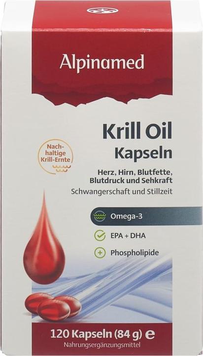 Actual product image Alpinamed Krill Oil Capsules (120 Piece, Capsules, 140 g)