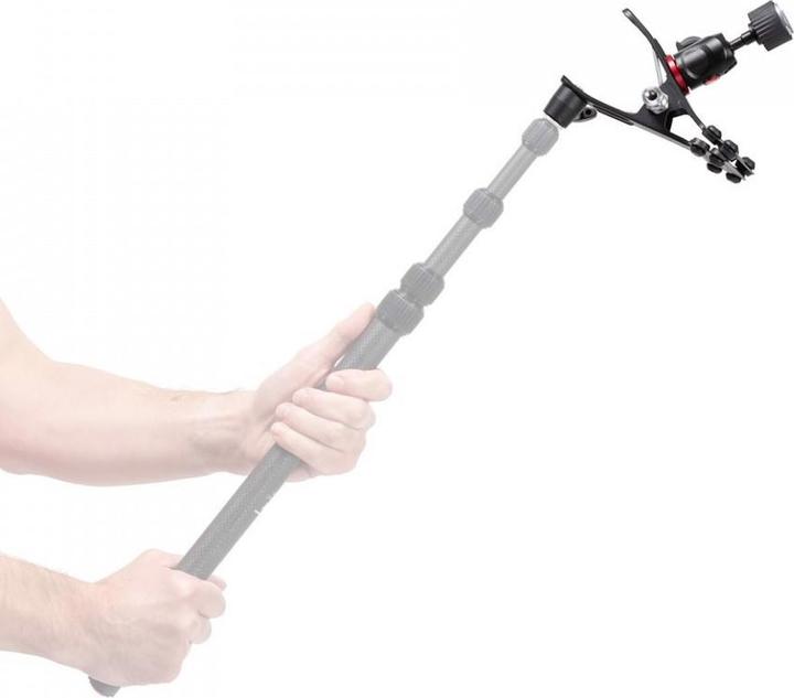 Produktbild Manfrotto Spring Clamp, Universalklammer Cold Shoe mit Kugelkopf und Blitzschuh (Stativ Fernsteuerung)