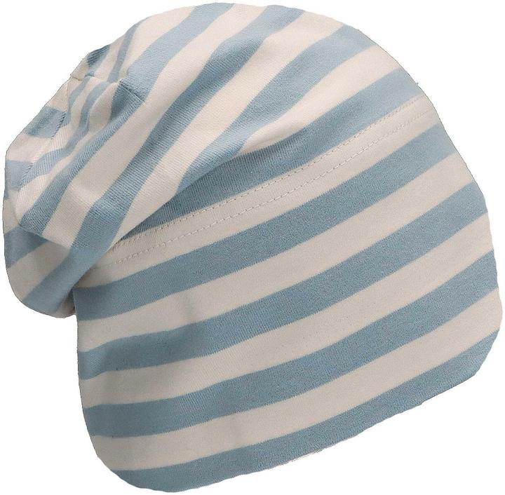 Image du produit Sterntaler Bonnet Slouch-Beanie rayé bleu clair Gr. 47 (47)