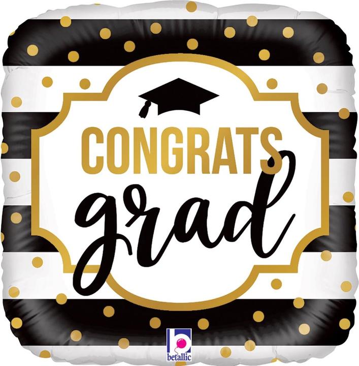 Produktbild Grabo Balloons Ballon Alu Rond - Congrats Grad (46cm) (1 x)