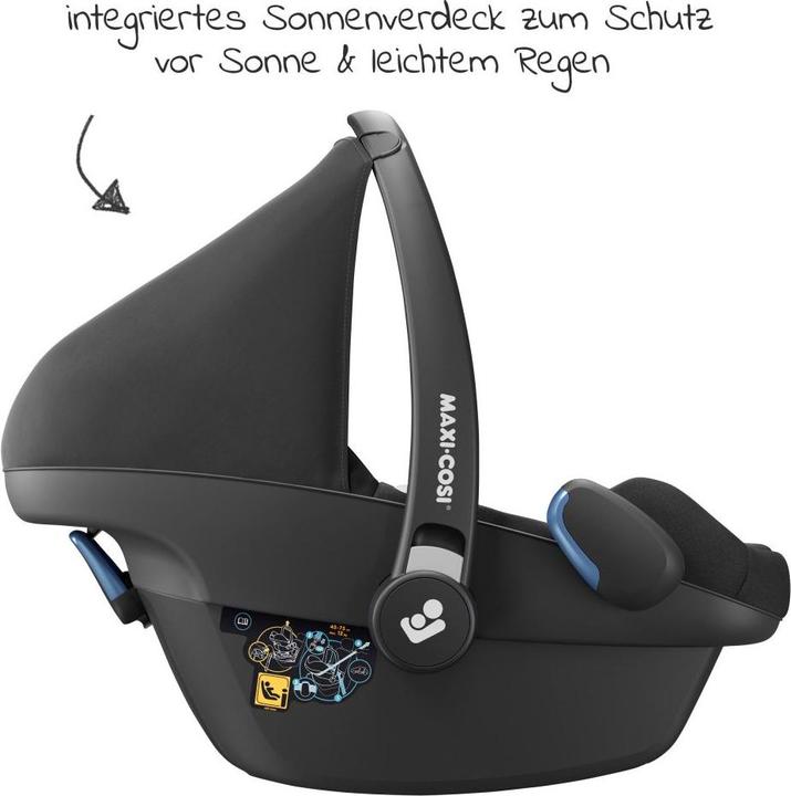 Actual product image Maxi-Cosi Reboarder 3in1 infant car seat & reboarder set from birth (Baby car seat, Reboarder, ECE R129/i-Size Standard)