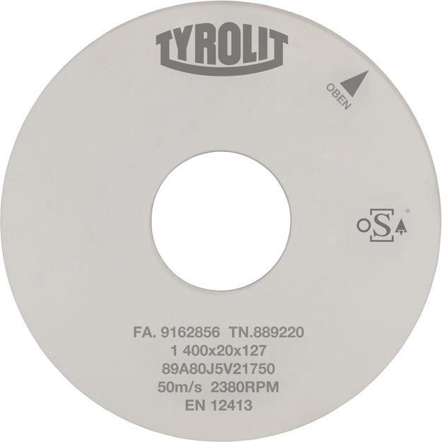 Immagine prodotto Tyrolit Disco per rettifica cilindrica esterna di precisione DxDxH (mm), 400x30x127