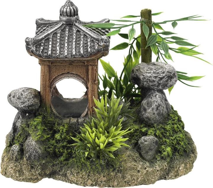 Produktbild Nobby Aqua Ornaments ASIATISCHE TEMPEL mit Pflanzen (Dekoration, sonstige Gegenstände)