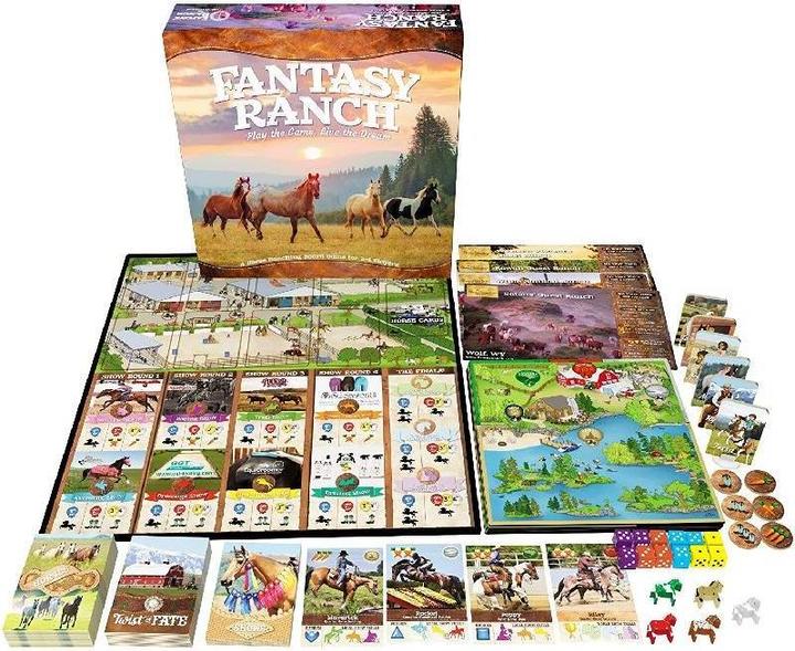Productafbeelding Spielefaible SPF32068 - Fantasy Ranch: A Horse Farm Game - Bordspel, 2-4 spelers, 12 jaar (EN editie) (Duits)