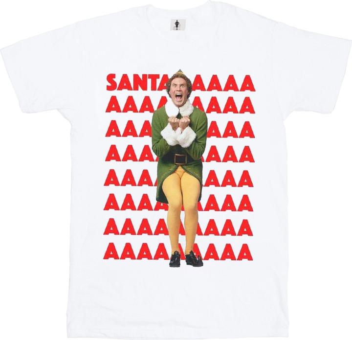 Elf Buddy Santa Scream TShirt (XL)