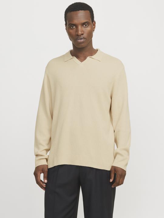 Produktbild Jack & Jones Jprwason Knit Split Neck Styd Aw24 (L)