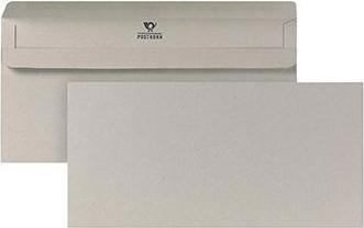 Produktbild Posthorn Briefumschlag DIN lang 220x110 mm (BxH) ohne Fenster 75g/m² mit Selbstklebung Recyclingpapier grau (220 x 110 mm, 1000 x)