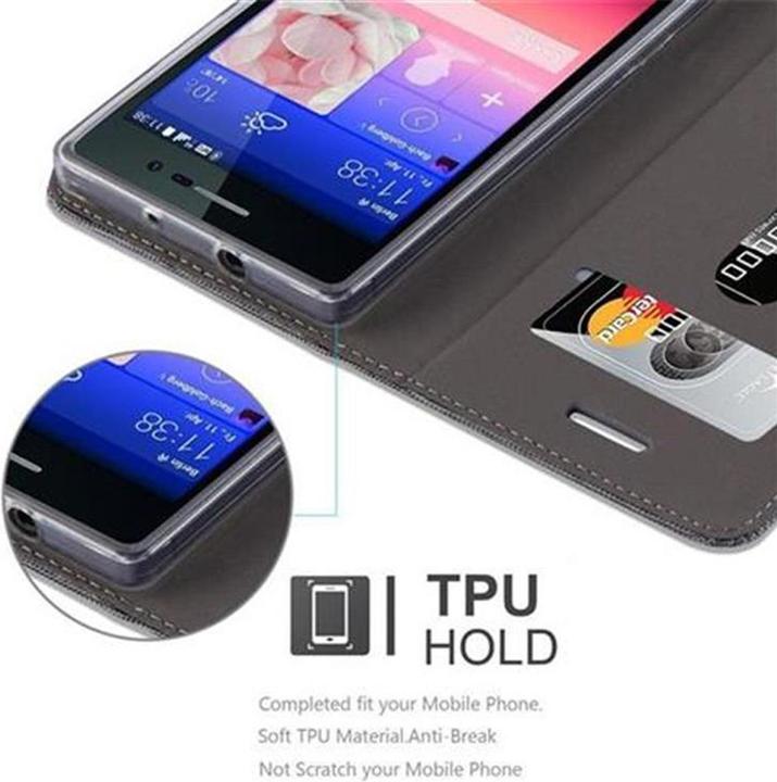 Actual product image Cadorabo Book Jeans Optics Cover (Huawei Ascend P7)
