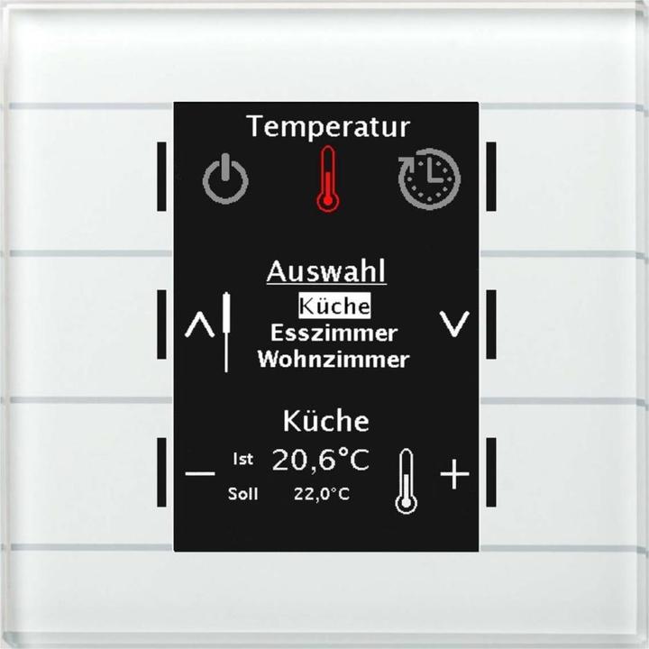 Image du produit MDT MDTtechno. Verre Centrale de commande Smart avec écran couleur BE-GBZW.01