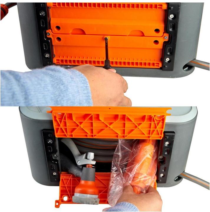 Produktbild Fuxtec 30m moderner exklusiver quadratischer Schlauchaufroller (30 m)