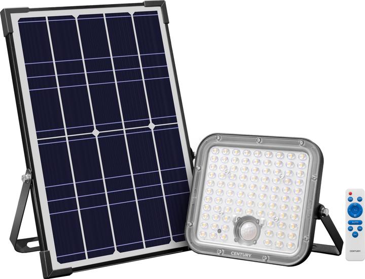 Century Energy LED floodlight solar 30W, 4800lm, sensor (4800 lm, IP65)