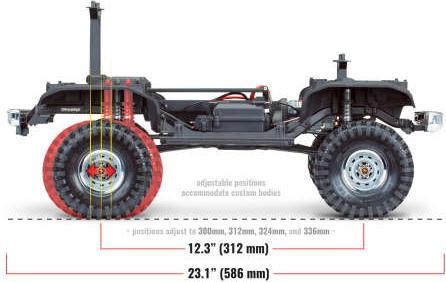 Actual product image Traxxas TRX-4 79 Chevy Blazer orange/white 1/10 Crawler RTR Brushed, Clipless, without battery and charger (RTR Ready-to-Run)