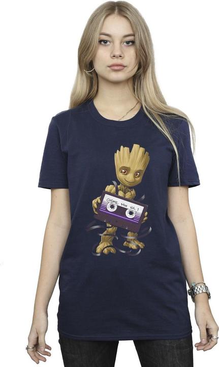 Immagine prodotto Guardians Of The Galaxy Groot Cosmic Tape Maglietta Ampia Donna (S)