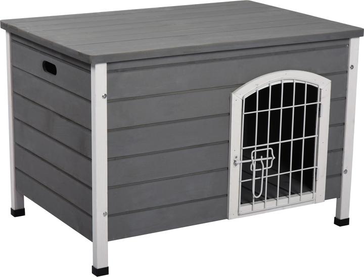 Produktbild PawHut Hundehütte mit Tür (Hundezwinger)