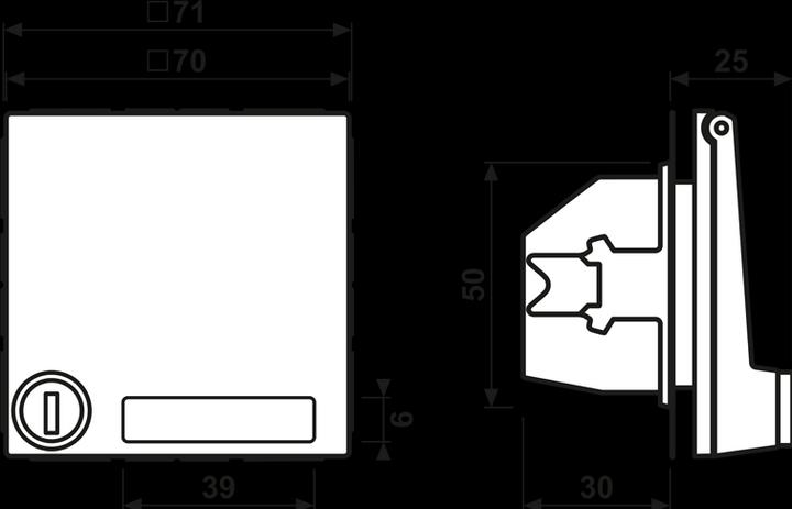Productafbeelding JUNG LS 1520 NAKLSL WW Wandcontactdoos SCHUKO