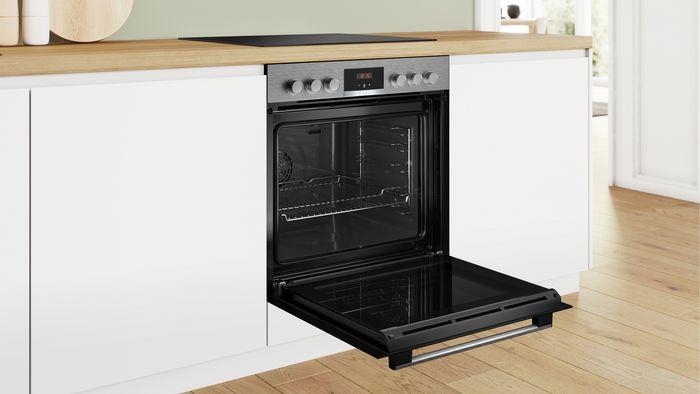 Image du produit Bosch Hausgeräte Set four encastrable, HEA513BR3 + NKN645GA2E, Cuisinière encastrable, Table de cuisson électrique