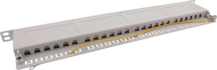 Produktbild InLine Patchfeld Cat.6A 24-fach 48,26cm 19Zoll 0,5HE lichtgrau RAL7035