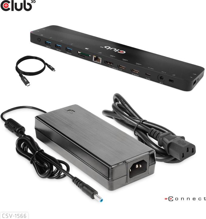 Produktbild Club 3D CSV-1566 (USB-C, 4 Ports)
