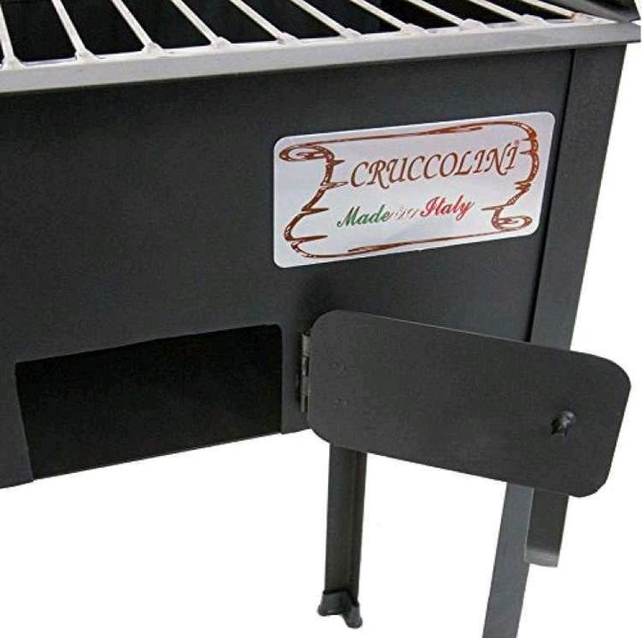 Image du produit Cruccolini ELBA Barbecue au charbon de bois 38x25 cm en acier robuste (38 cm)