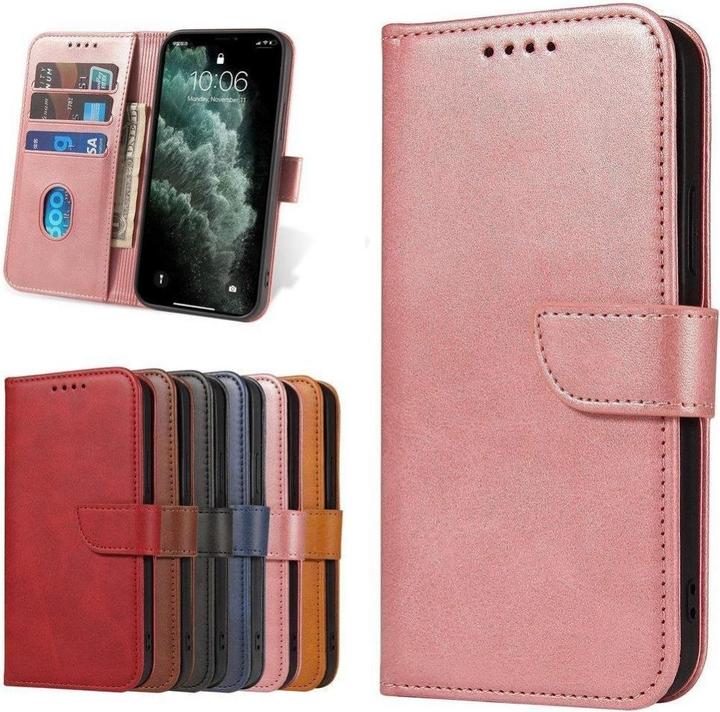 Produktbild Hurtel Magnet Case elegant case case cover with a flap and stand function Poco M4 Pro 5G pink (Xiaomi Poco M4 Pro 5G)