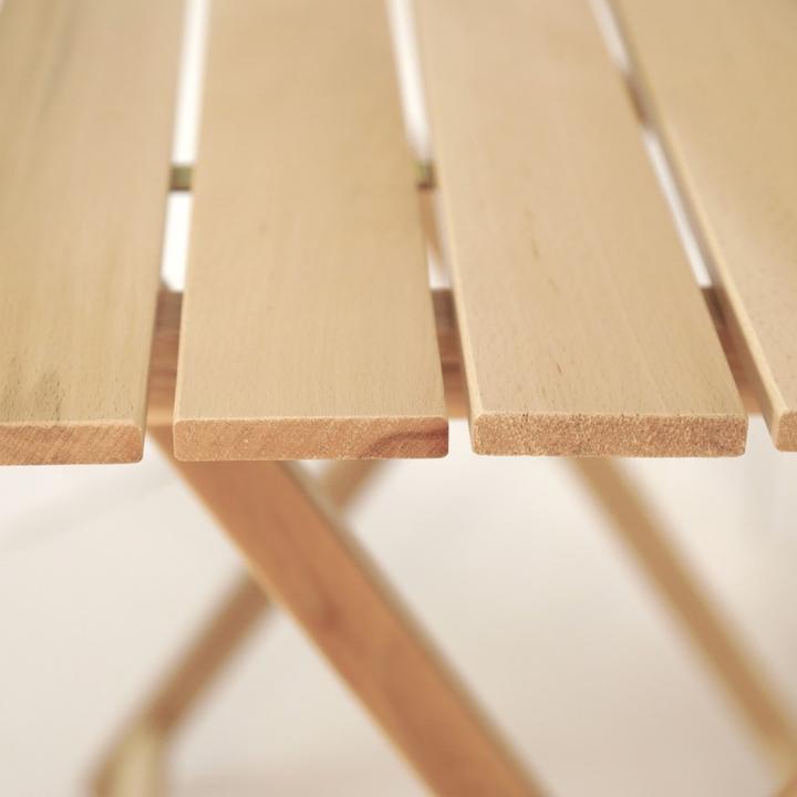 Immagine prodotto Europe & Nature Tavolo pieghevole in legno di faggio massiccio (60 cm)