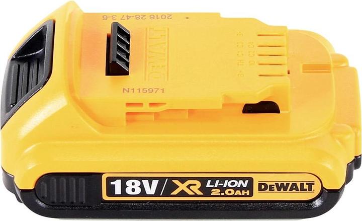Actual product image DeWalt DCS 571 Battery hand-held circular saw 18 V 115 mm Brushless+ 1x battery 2.0 Ah + TSTAK - without